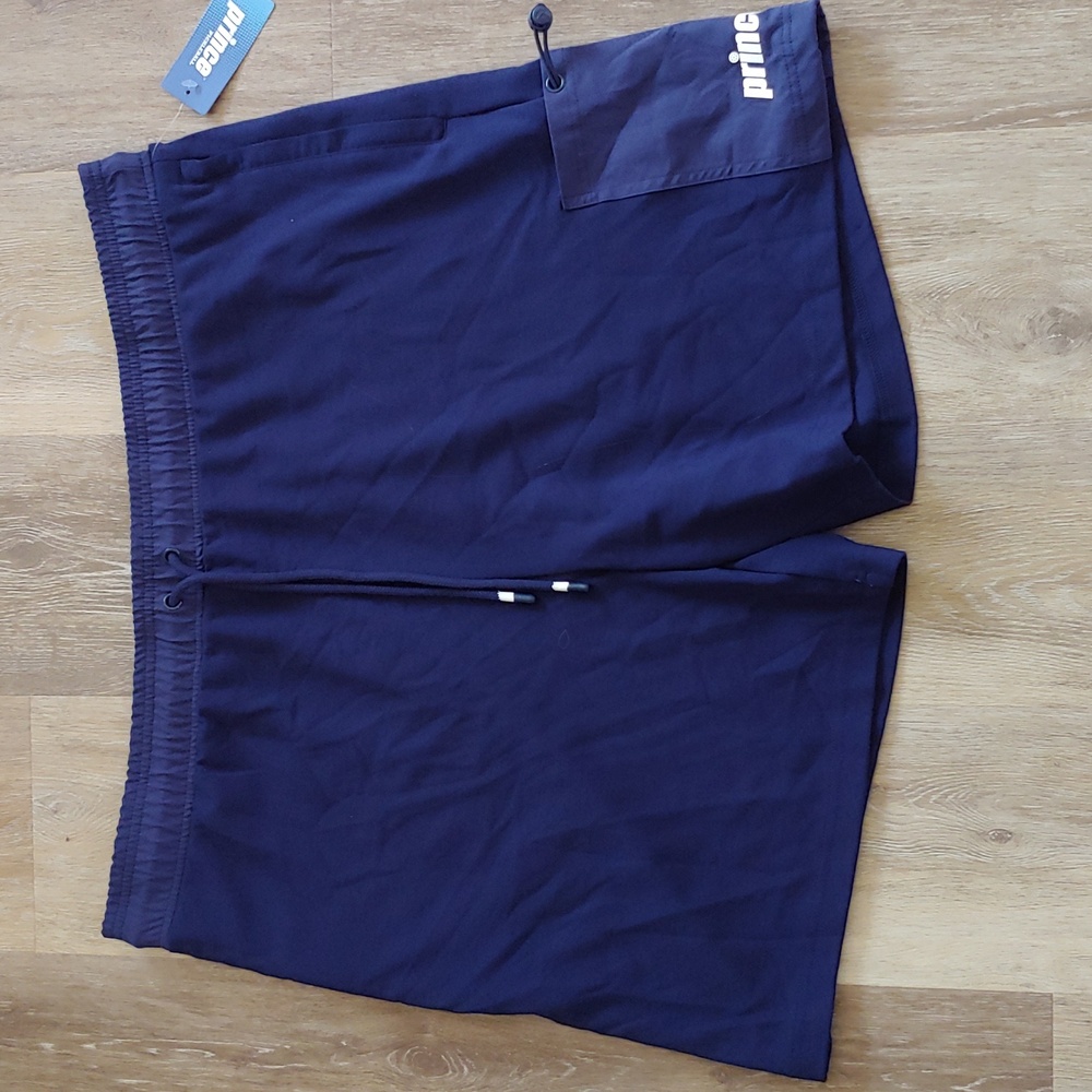 NWT Prince Pickleball Men's Navy Blue Pull Up Shorts Size XXL